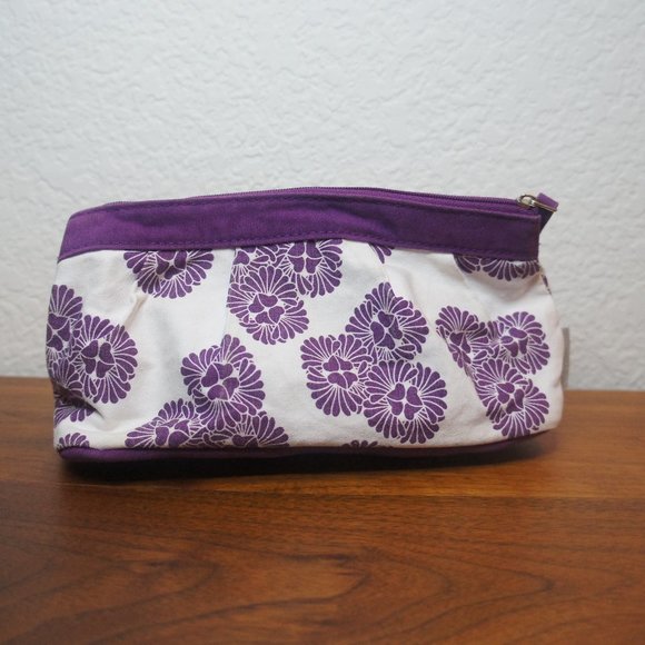 L'OCCITANE Bags Loccitane Purple Flower Cotton Cosmetic Bag Poshmark